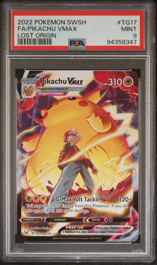 Pikachu VMAX – Lost Origin – PSA 9