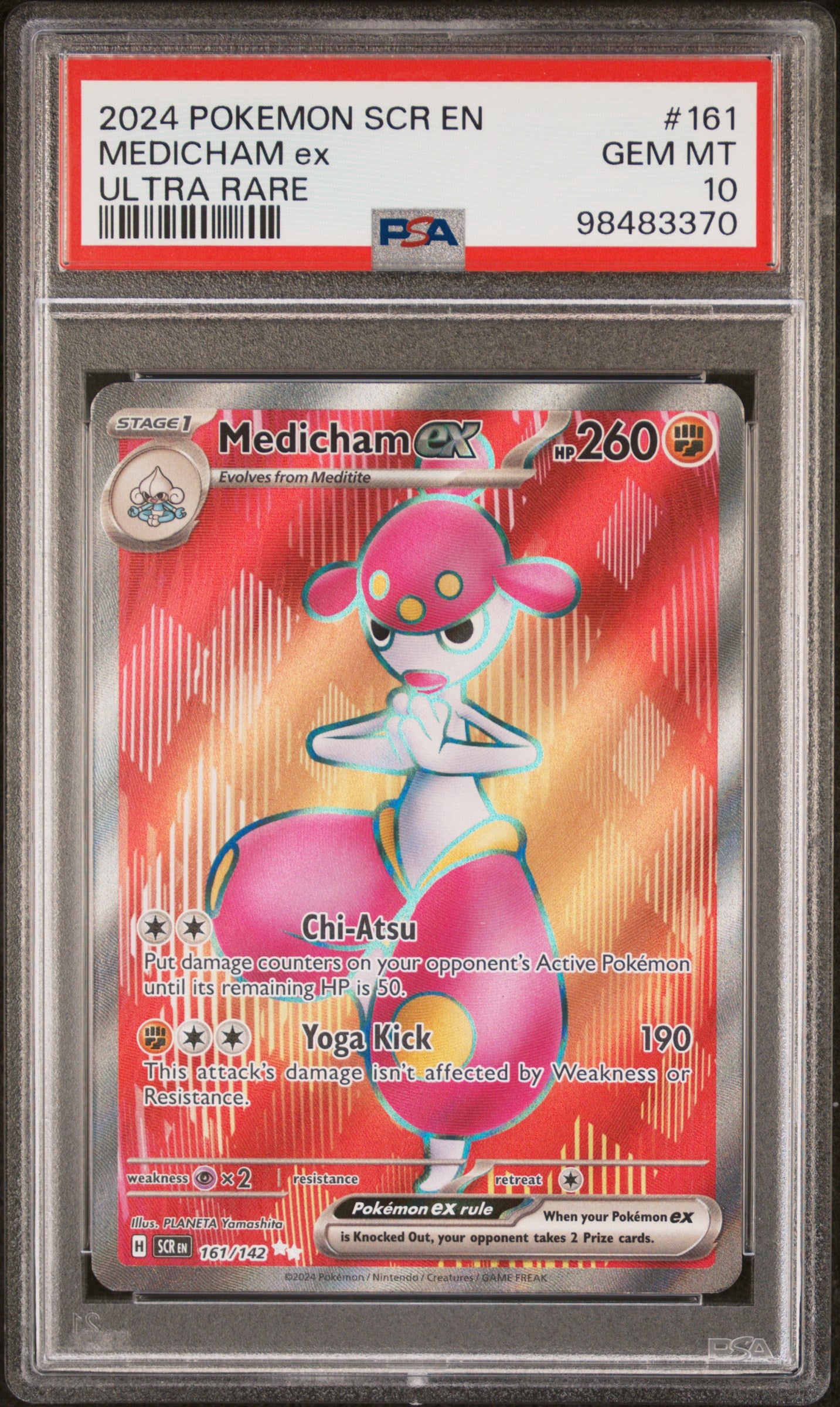 Pokémon TCG – Medicham ex – Stellar Crown – PSA 10