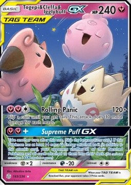 Togepi & Cleffa & Igglybuff GX - Cosmic Eclipse (Ultra Rare) [CEC-143]