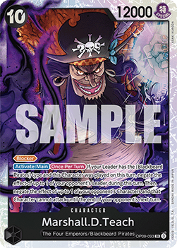 Marshall.D.Teach (OP09-093) (V.1) - Emperors in the New World (Super Rare) [OP09-093]
