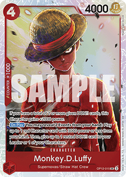 Monkey.D.Luffy (OP12-015) (V.1) - Legacy of the Master (Super Rare) [OP12-015]