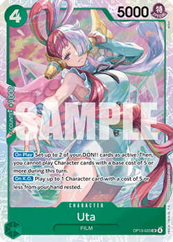 Uta (OP13-023) (V.1) - Carrying on his Will (Super Rare) [OP13-023]