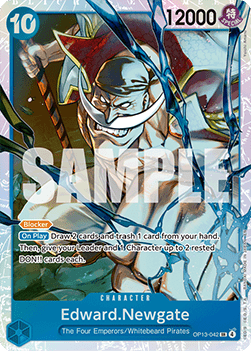 Edward.Newgate (OP13-042) (V.1) - Carrying on his Will (Super Rare) [OP13-042]