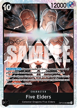 Five Elders (OP13-082) (V.1) - Carrying on his Will (Super Rare) [OP13-082]