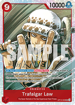 Trafalgar Law (OP14-009) (V.1) - The Azure Sea's Seven (Super Rare) [OP14-009]