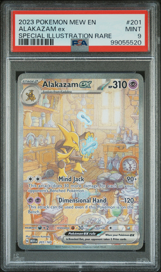 Alakazam ex #201 (Special Illustration Rare) – 151 – PSA 9