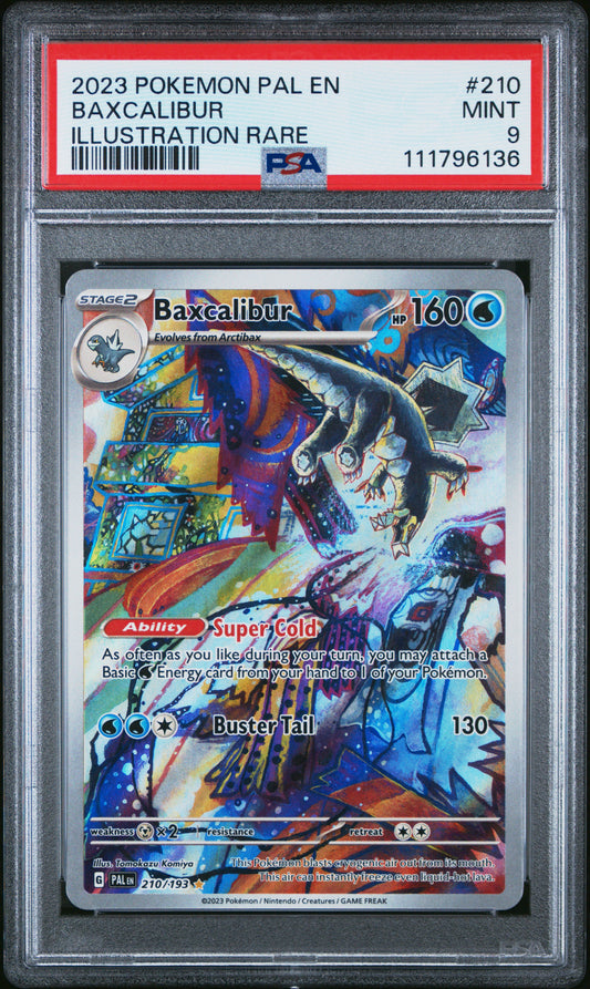 Baxcalibur #210 (Illustration Rare) – Paldea Evolved – PSA 9