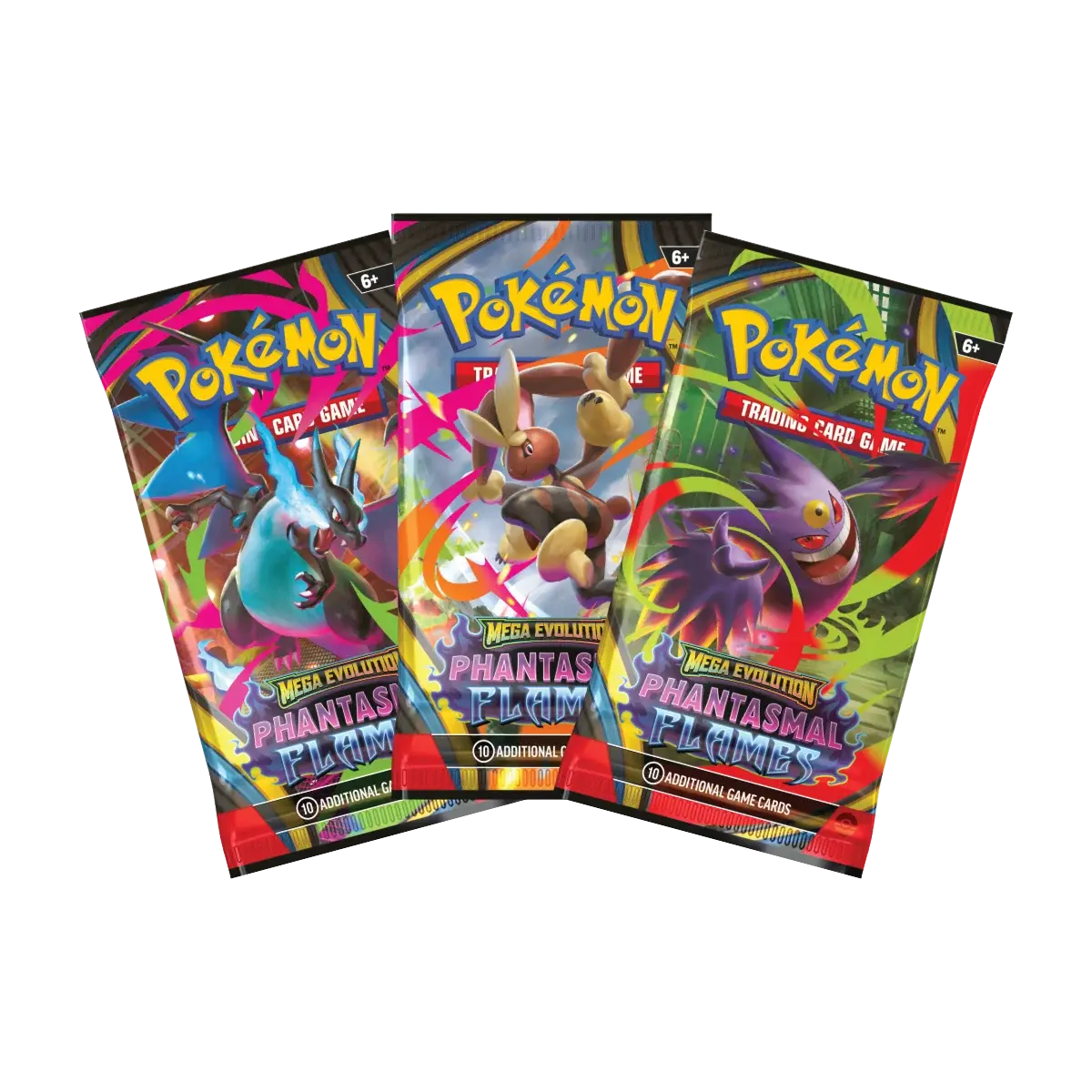 Pokémon – Mega Evolution: Phantasmal Flames – 3 Pack Blister CardStation