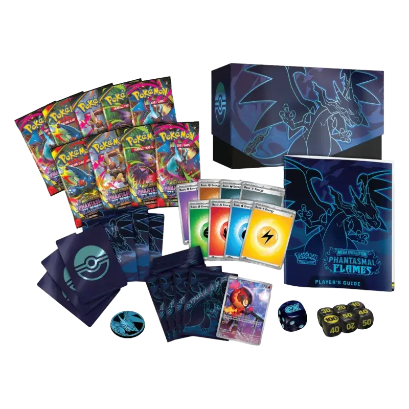 Pokémon – Mega Evolution: Phantasmal Flames – Elite Trainer Box – Mega Charizard X CardStation