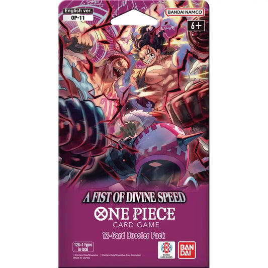 One Piece TCG: OP11 A Fist Of Divine Speed – Sleeved Booster CardStation