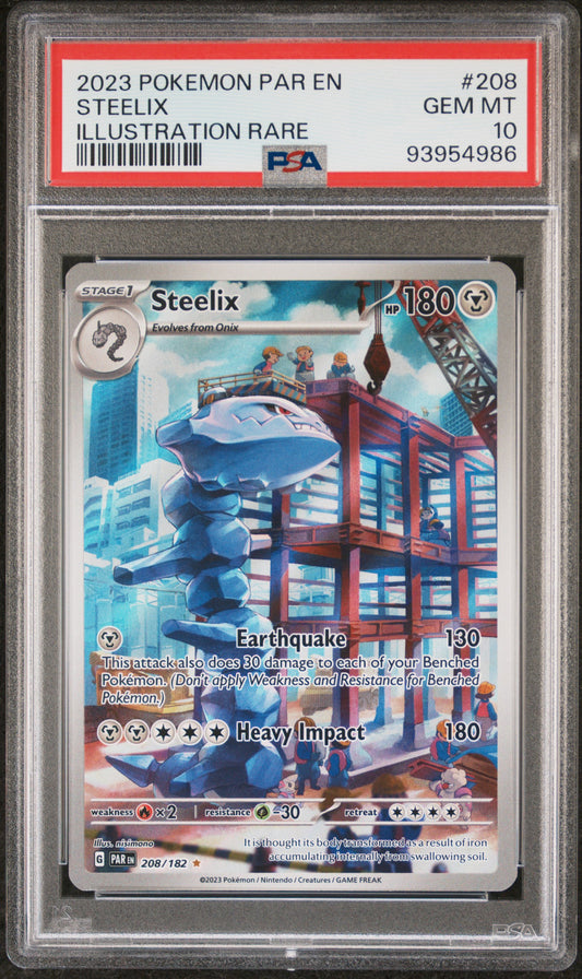 Steelix #208 (Illustration Rare) – Paradox Rift – PSA 10